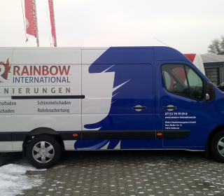 Fahrzeugbeschriftung Bus Rainbow International